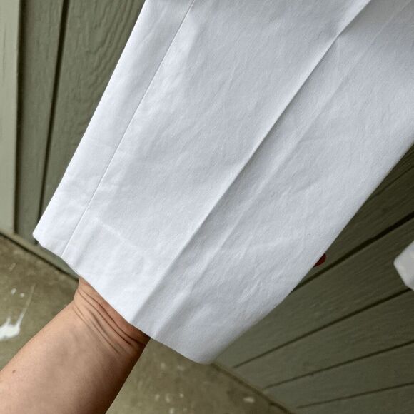 Theory White Easy Trouser Classic Chino Pants | Size Small - Picture 6 of 10